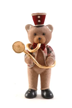 Sconto Vetur Decorazione Orso con Tromba H45 cm