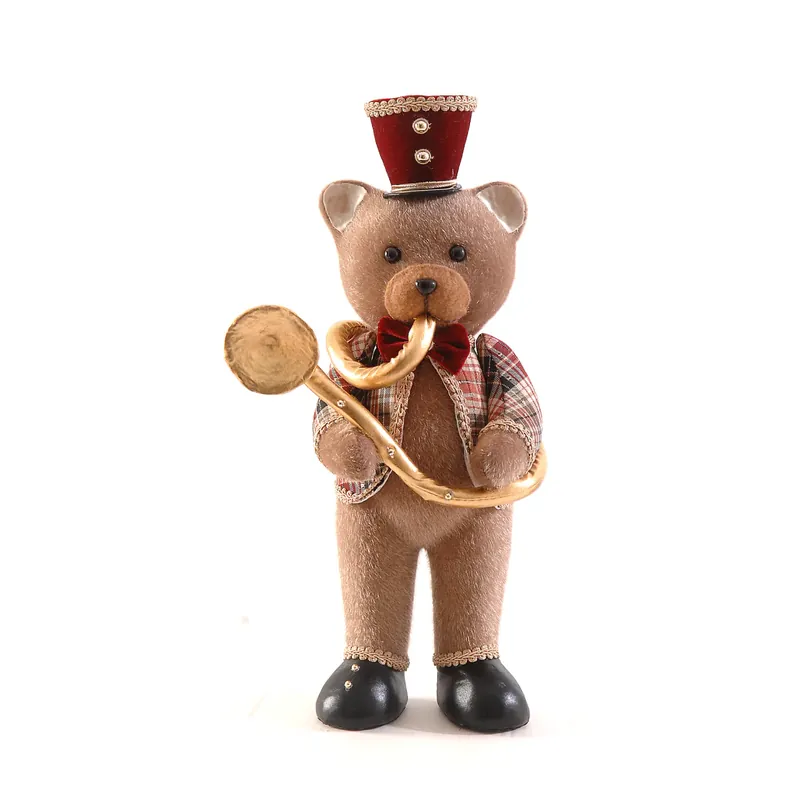 Sconto Vetur Decorazione Orso con Tromba H45 cm