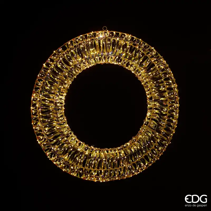 EDG Enzo De Gasperi Corona Ghirlanda Stripes 720 Microled D60 cm Soddisfatti O Rimborsati