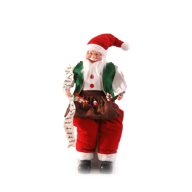 Vetur Decorazione Babbo Natale Seduto Musical H66 cm Offerta Limitata