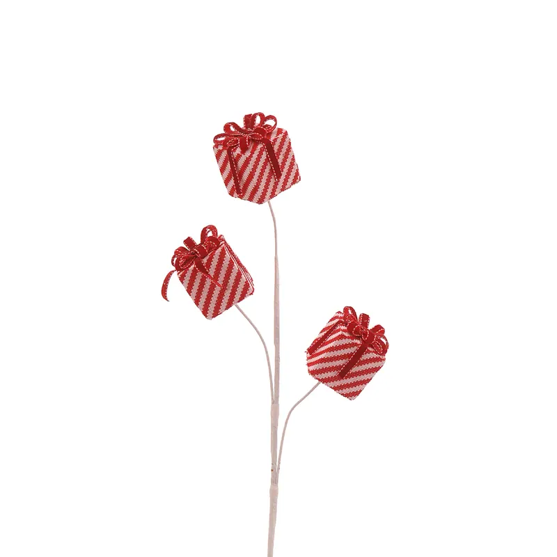 Acquista Ora Vetur Decorazione Natalizia Ramo Regali H70 cm Rosso