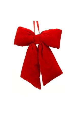 Consegna Rapida Vetur Decoro Fiocco in Velluto 48 cm Rosso