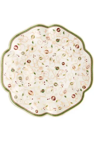 Promo Stagionale Brandani Piatto da Portata Natalizio Decoro Tempo di Festa D31 cm