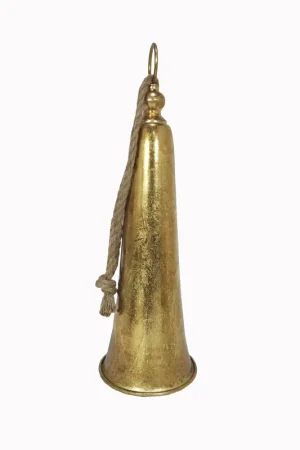 Affare Vetur Decorazione Natalizia Campana H42 cm in Metallo Oro