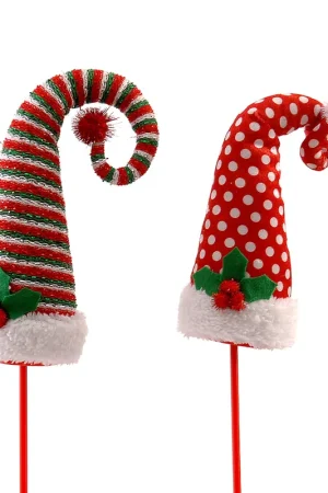 Vetur Set 2 Decorazioni per Albero Cappello Elfo H48 cm Compra Online