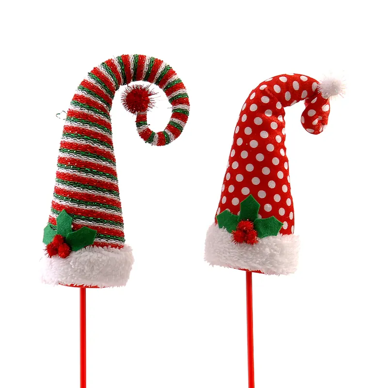 Vetur Set 2 Decorazioni per Albero Cappello Elfo H48 cm Compra Online