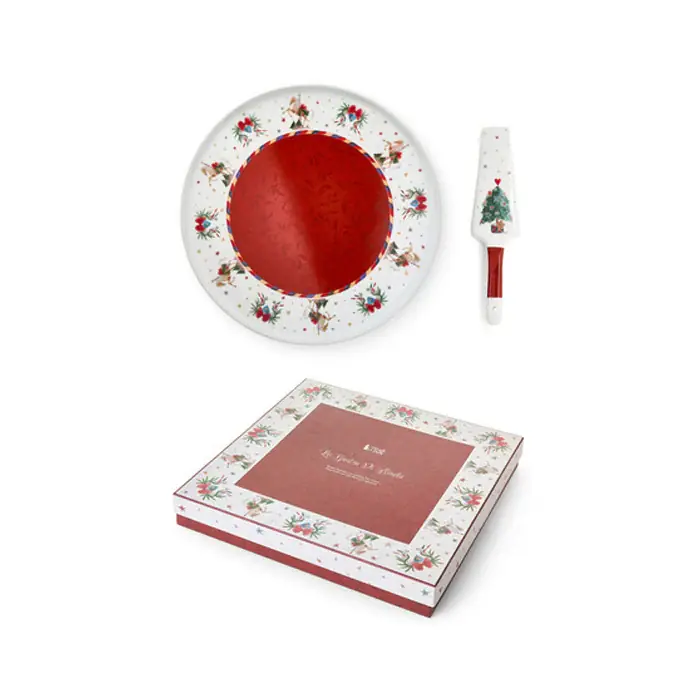 Compra Adesso Nuvole di Stoffa Set Piatto e Torta e Paletta Cavalli D32 cm