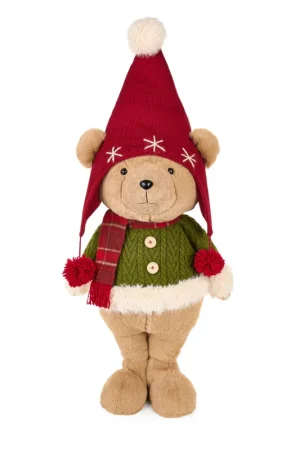 Novità Nuvole di Stoffa Orso in Piedi con Maglione H87 cm