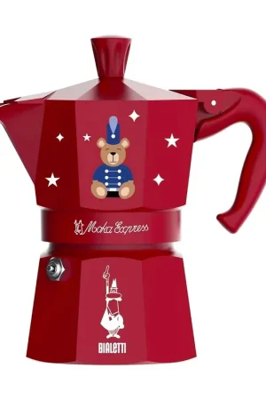 Bialetti Moka Express Natalizia 1 Tazza Natale 25 Rosso Reso Gratuito