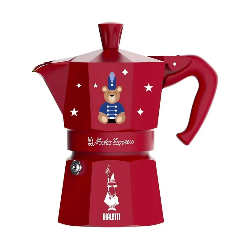 Bialetti Moka Express Natalizia 1 Tazza Natale 25 Rosso Reso Gratuito