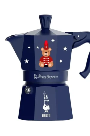 Bialetti Moka Express Natalizia 3 Tazza Blu Scelto Dai Clienti
