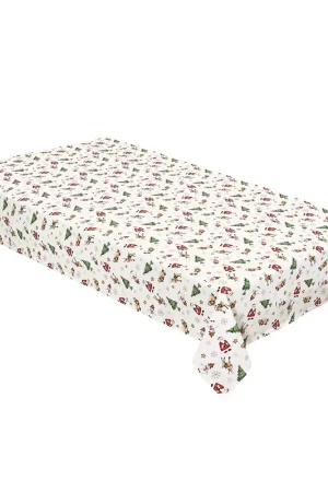 Brandani Tovaglia Natalizia Racconti 160x300 cm Allover Prezzo Basso