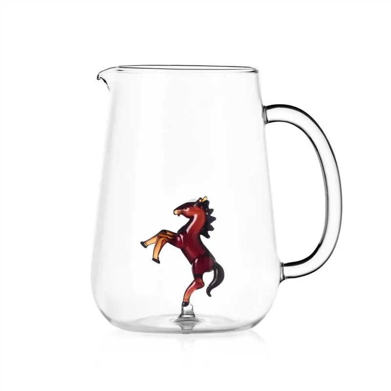 Compra Adesso Ichendorf Milano Animal Farm Brocca Cavallo 170cl in Vetro Borosilicato