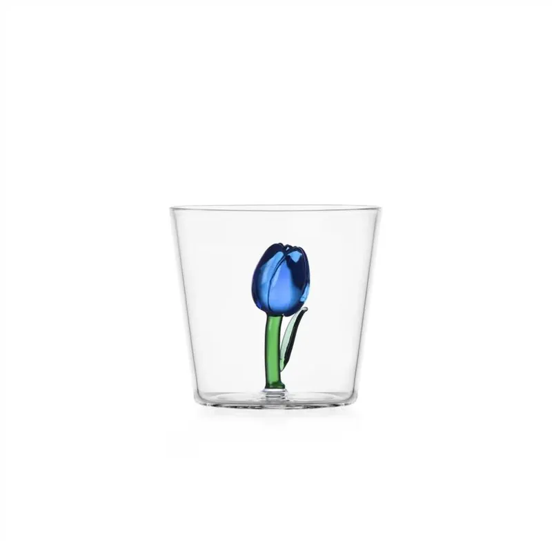 Ichendorf Milano Botanica Tumbler Tulipano Blu 30cl in Vetro Borosilicato Acquista Ora