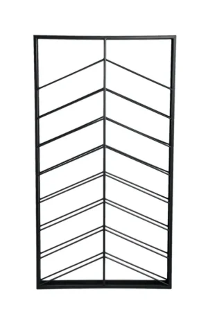 Offerta Del Giorno PTMD Collection Portabottiglie Zalig in Ferro Nero L120x65 cm