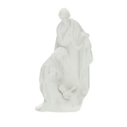 Spedito Oggi Hervit Creations Sacra Famiglia H25 cm in Porcellana