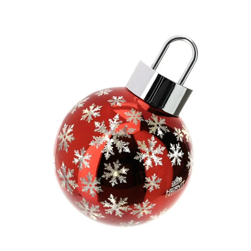 Hervit Creations Sfera in Vetro con Led D15 cm Rosso Solo Oggi