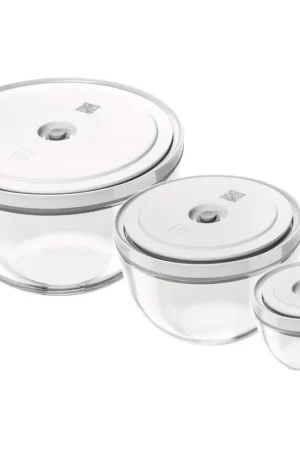 Zwilling Set 3 Ciotole Sottovuoto Fresh and Save Bowls in Vetro Misure S M L Offerta Del Giorno