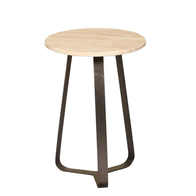 PTMD Collection Tavolo da Caffè in Marmo Travertino H56 cm Prezzo Basso