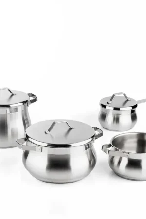 Occasione Imperdibile Barazzoni Batteria di Pentole 7 Pezzi Tummy Evolution in Acciaio Inox