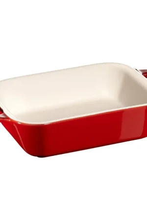 Ultime Pezzi Staub Pirofila Rettangolare 14x11 cm in Ceramica Ciliegia