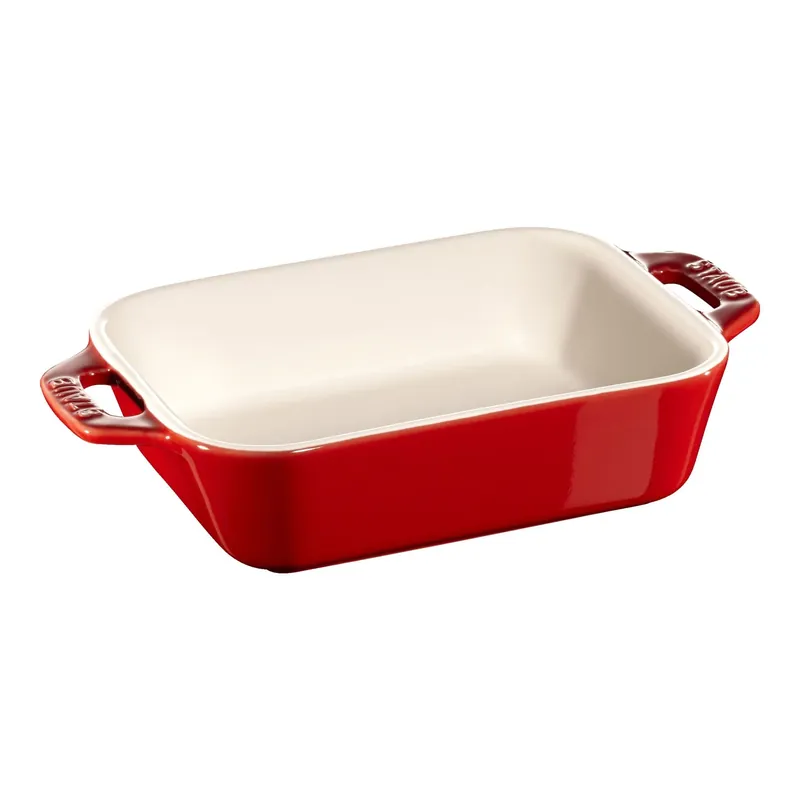 Ultime Pezzi Staub Pirofila Rettangolare 14x11 cm in Ceramica Ciliegia