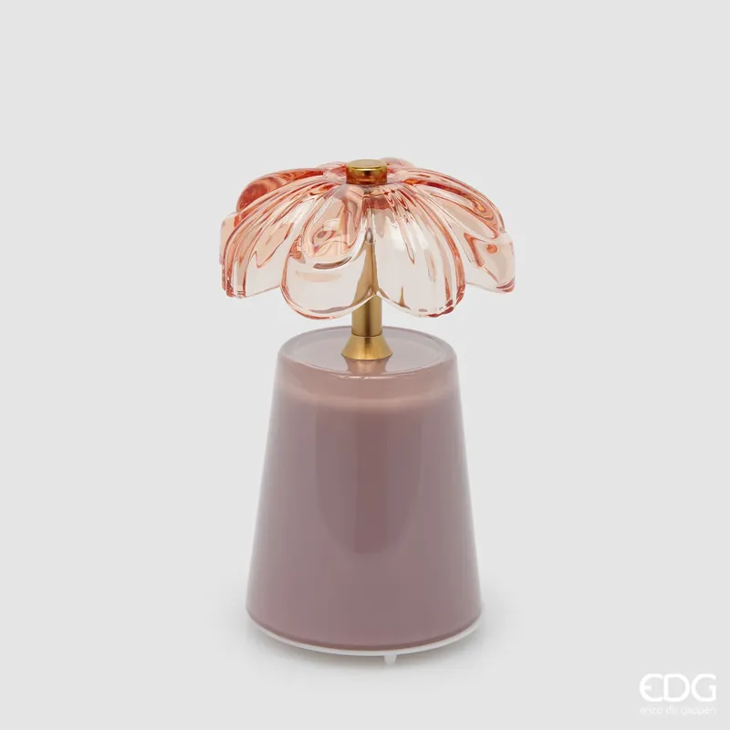 Prezzo Ridotto EDG Enzo De Gasperi Lampada da Tavolo Lily H17,5 cm Rosa