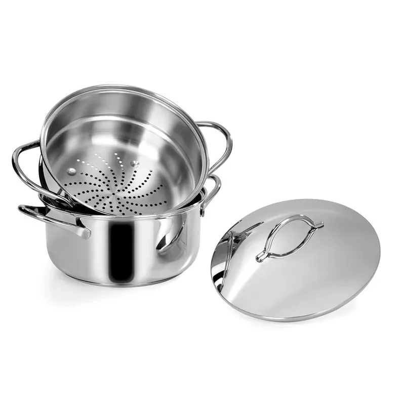 Barazzoni Pentola Cuocivapore in Acciaio inox 24 cm Promo Stagionale