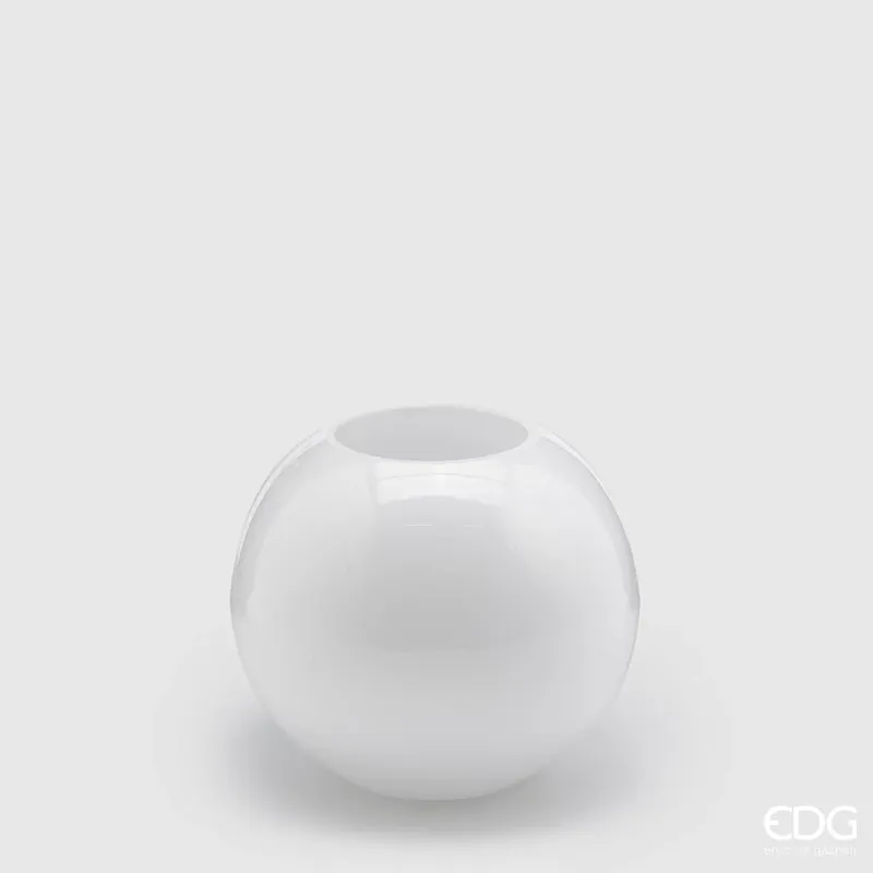 Di Tendenza EDG Enzo De Gasperi Vaso Sfera H16 cm Bianco