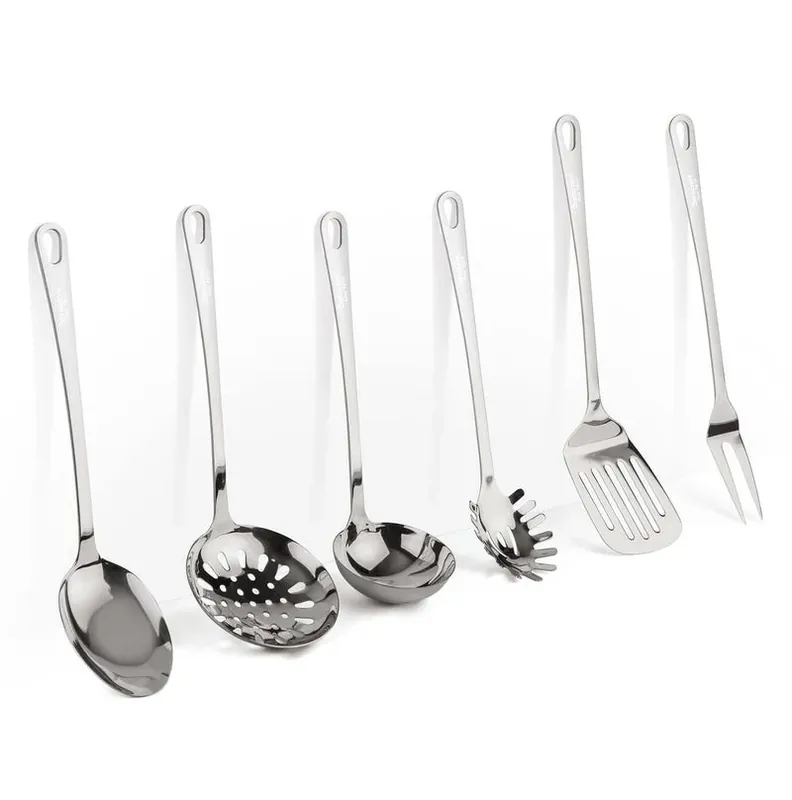 Barazzoni Set 6 Mestoli da cucina in Acciaio Inox Pagamento Sicuro