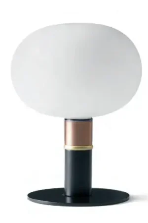 Miloox Mose Lampada da tavolo nero e ottone rame bronzo Acquista Ora