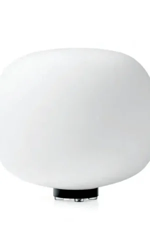 Bombo Miloox Lampada da tavolo in vetro soffiato bianco latte Miglior Prezzo