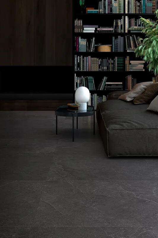Affare Cotto D‘Este Lithos Pavimento Rivestimento 60x120 Cm 14 Mm Effetto Pietra Lappato Rettif. Gres Porcellanato Spessorato Carbon