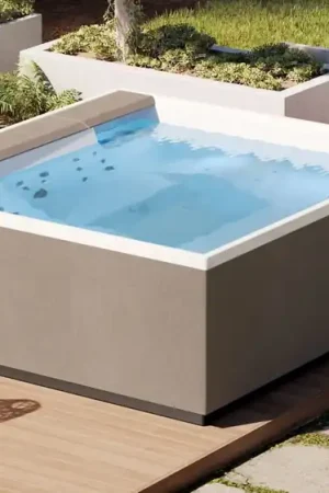 Novellini Divina XL Spa Outdoor minipiscina vasca idromassaggio da esterno con cromoterapia audio bluetooth UV Copertura termica Nuova Collezione