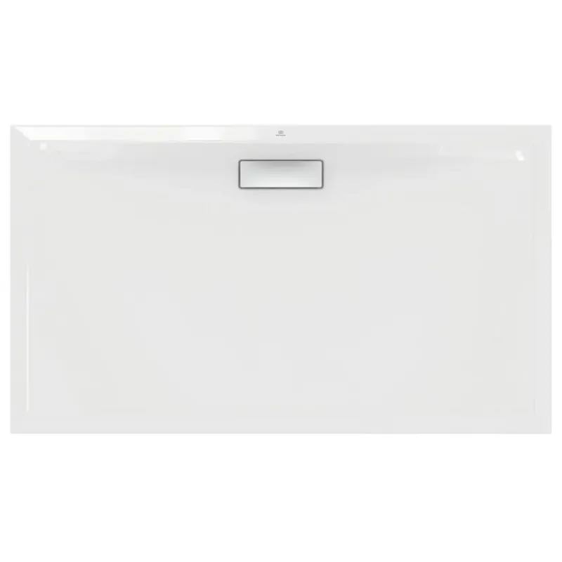 Promozione Piatto Doccia 140x80 Rettangolare 25 mm Filo e Sopra Pavimento e Su Rialzo In Acrilico Bianco Ultraflat New T447001 Ideal Standard