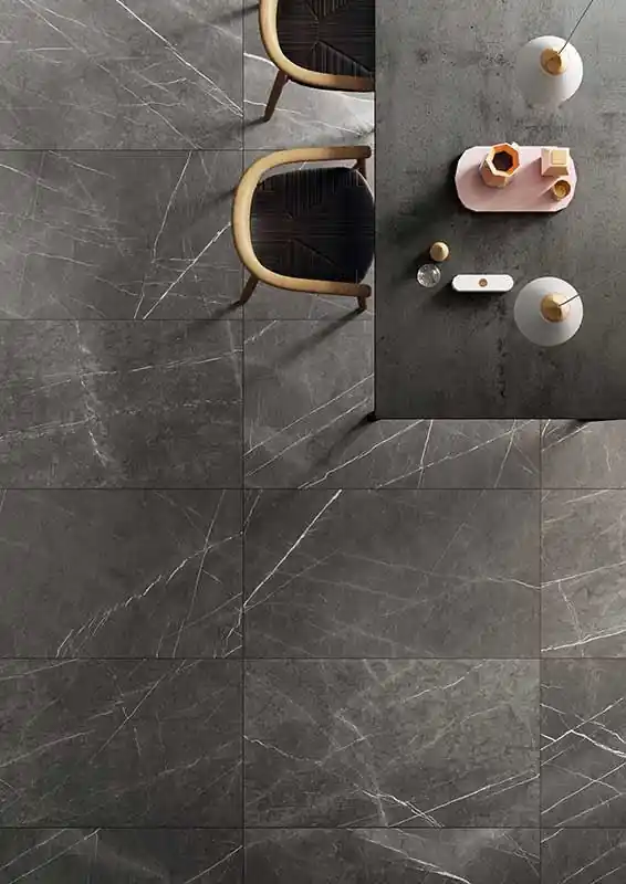 Blustyle Elite Pavimento Rivestimento Effetto Marmo 60x120 Cm 9 5 Mm Glossy Rettificato Pietra Grey Prezzo Di Fabbrica