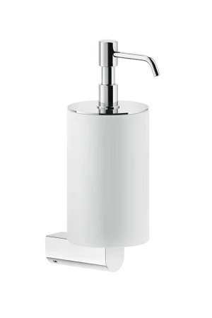 Compra Oggi Stesso Dispenser sapone liquido a Parete Bianco cromo Rilievo 59513 Gessi