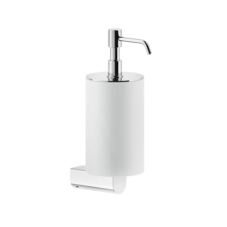 Compra Oggi Stesso Dispenser sapone liquido a Parete Bianco cromo Rilievo 59513 Gessi