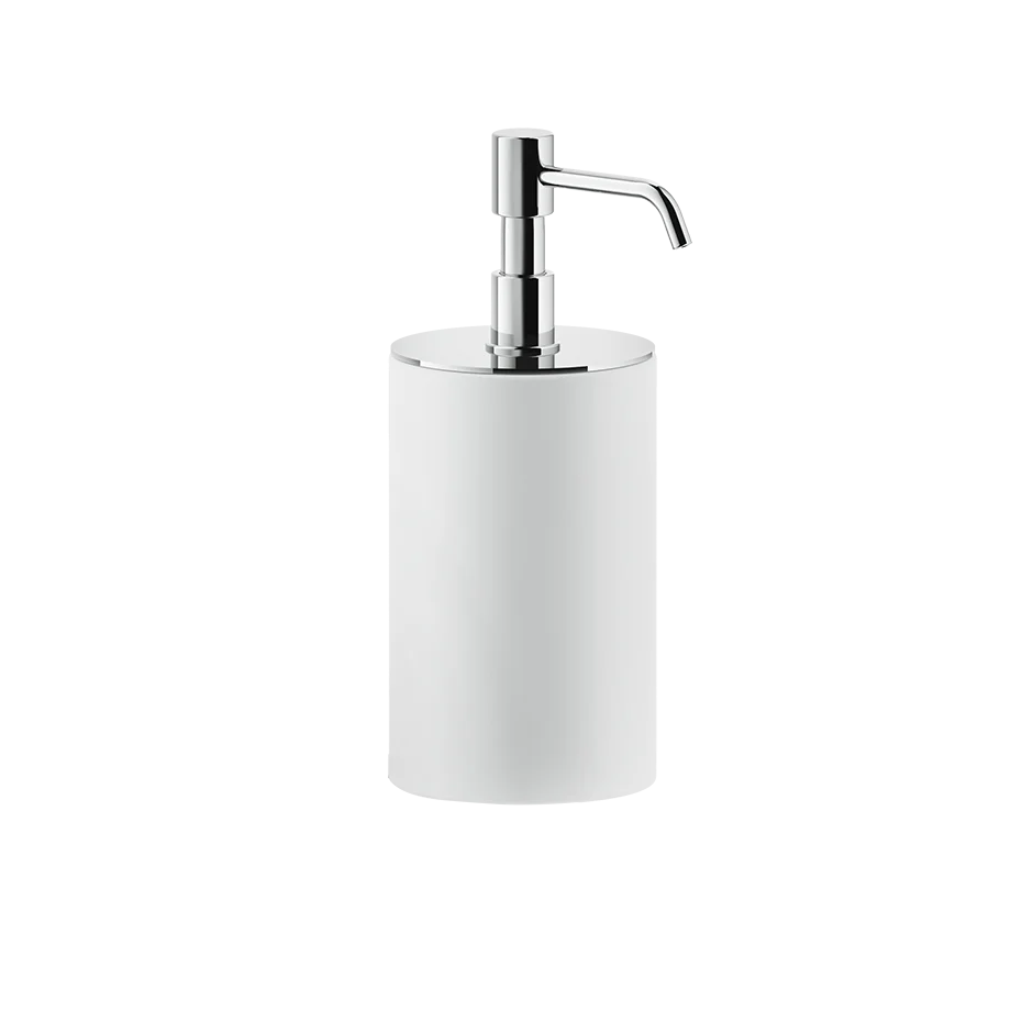 Dispenser sapone liquido da appoggio Bianco cromo Rilievo 59537 Gessi Più Venduto