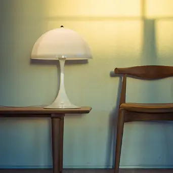 Louis Poulsen Panthella Table Lampada Da Tavolo bianco opalino Reso Gratuito
