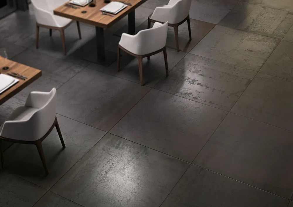 Cotto D‘Este Kerlite Metal 5 Plus Pavimento Rivestimento 100x100 Cm 5,5 Mm In Porcellanato Ceramico Sottile Iron Promozione
