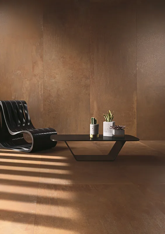 Cotto D‘Este Kerlite Metal 5 Plus Pavimento Rivestimento 100x100 Cm 5,5 Mm In Porcellanato Ceramico Sottile Corten Prezzo Basso