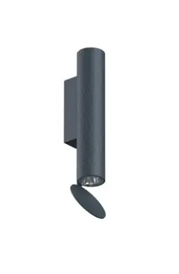 Promozione Esclusiva Flos Flauta H225 Spiga Lampada indoor a Parete Blue Steel Anodized F2341023
