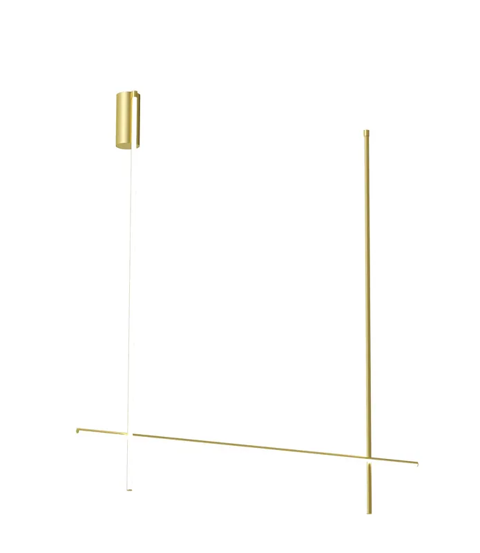Offerta Speciale Flos Coordinates Ceiling 2 Long Lampada sospesa 176x186 Champagne F1866044