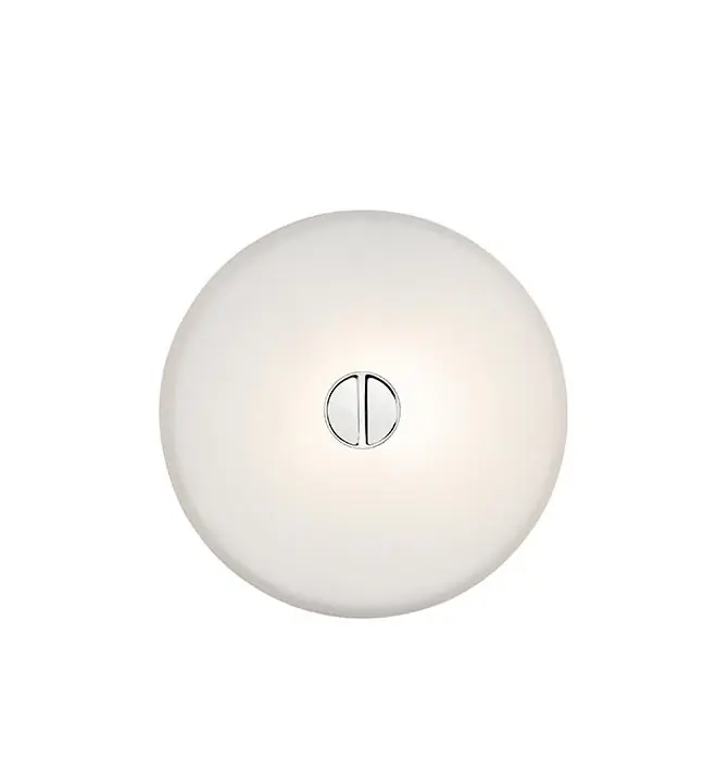Flos Mini Button Lampada a Parete o soffitto 14 cm bianco F1491009 Promozione