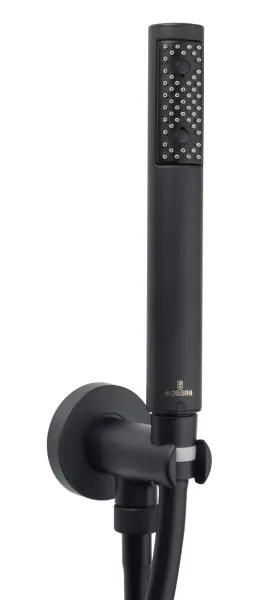 Più Venduto Kit Doccetta con presa acqua e Flessibile 150 Cm In Cromolux Nero Opaco Zen C12002C00073004 Bossini