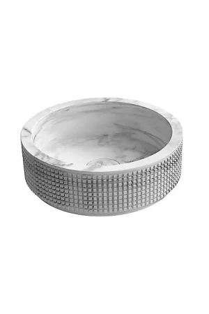 Saldi Antonio Lupi Pixel45 Lavabo 45 cm Da Appogio in Marmo Carrara bianco