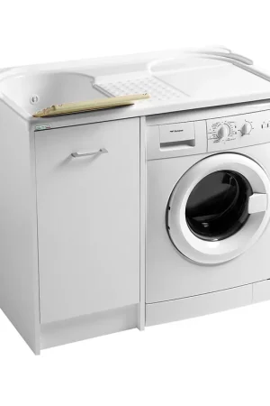 Colavene Domestica 106x60 Lavatoio vasca sinistra porta Lavatrice bianco DL1062B Ordina Subito