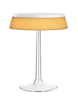 Sconto Flos Bon Jour Lampada Da Tavolo Bianca con corona in Tessuto