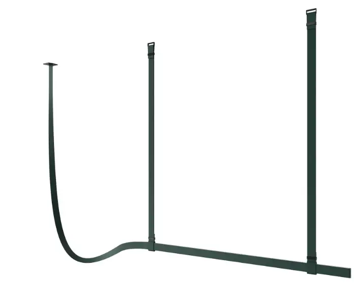 Flos Belt Lampada 200x150 sospesa Pelle Naturale verde 03.8530.GNCB Esclusivo